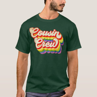 Cousin Crew Regenbogenfarbe für Jungen Mädchen Kin T-Shirt