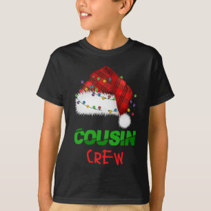 Cousin Crew Rote Karierte Familie Weihnachten Paja T-Shirt