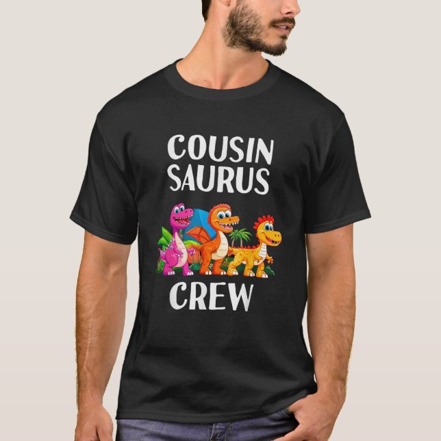 Cousin Crew Saurus Dinosaur Matching Toddlers Kids T-Shirt (Vorderseite)