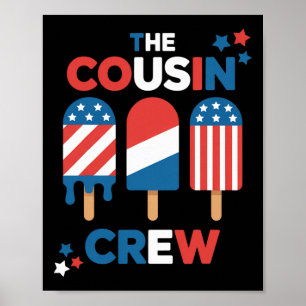 Cousin Crew Schlafanzüge Kinder Mädchen Kleinkind  Poster