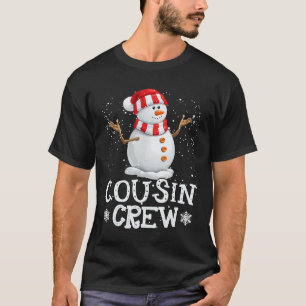Cousin Crew Schneemann Weihnachtslieder T-Shirt