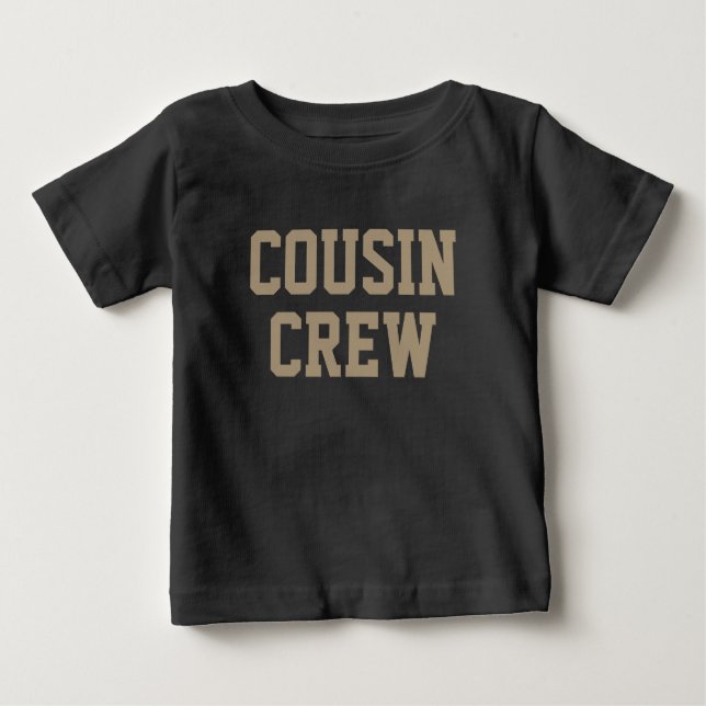Cousin Crew | Shade Brown Matching Kids Baby T-shirt (Vorderseite)
