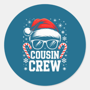 Cousin Crew-Shirt Erwachsene Kinder passendes Weih Runder Aufkleber