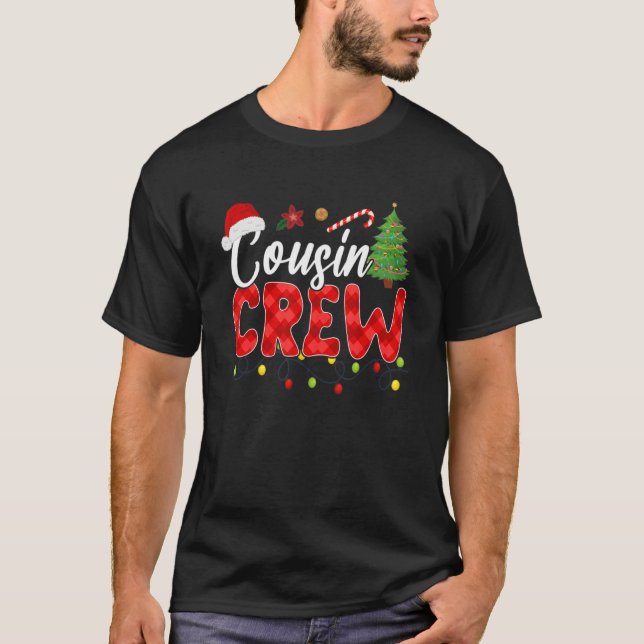 Cousin Crew Shirt Weihnachten Pajama Matching Fami (Vorderseite)