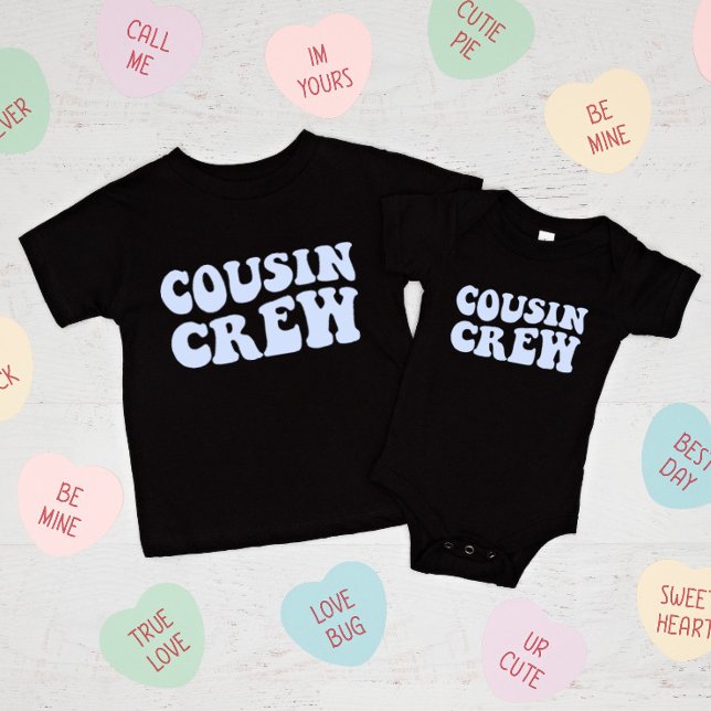 Cousin Crew | Sky Blue Matching Family Baby T-shirt (Von Creator hochgeladen)