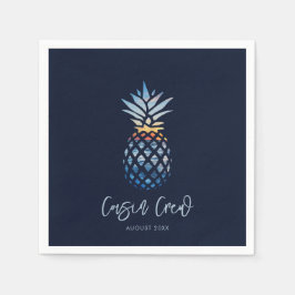 Cousin Crew Sunset Beach Ananas Family Wiedersehen Serviette
