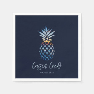 Cousin Crew Sunset Beach Ananas Family Wiedersehen Serviette