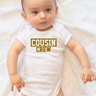 Cousin Crew Terrakotta-braun Kinder Baby T-Shirt Strampler