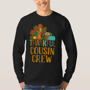 Cousin Crew Truthahn dankbar Erntedankfest Für Fam T-Shirt