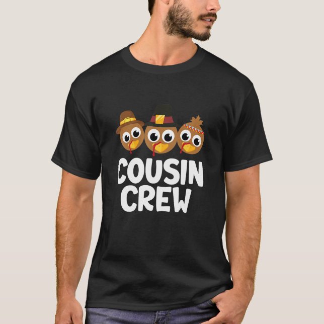 Cousin Crew Türkei Matching Family Erntedank Pj T-Shirt (Vorderseite)