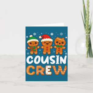 Cousin Crew Weihnachten 2025 Cookie Kinder Junge M Karte