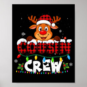 Cousin Crew Weihnachten 2025 Familie passend zum W Poster