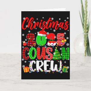 Cousin Crew Weihnachten 2025 Pjs Schlafanzüge Xmas Karte