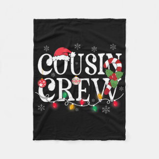 Cousin Crew Weihnachten Cousins Christmas Matching Fleecedecke