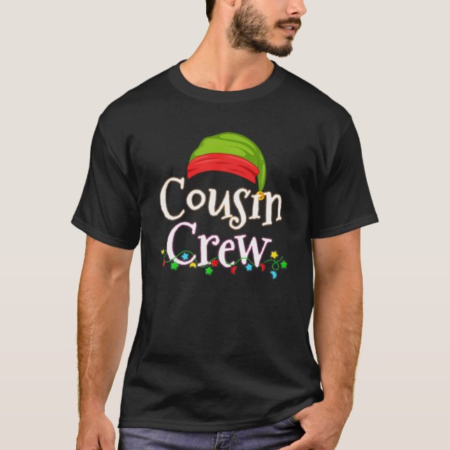 Cousin Crew Weihnachten Familienmitglieder Gruppe  T-Shirt (Vorderseite)