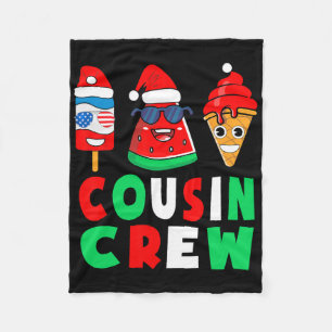 Cousin Crew Weihnachten im Juli Squad-Pyjamas pass Fleecedecke