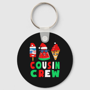 Cousin Crew Weihnachten im Juli Squad-Pyjamas pass Schlüsselanhänger