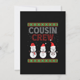 Cousin Crew Weihnachten Pajamas Gnome Tree Merry X Einladung