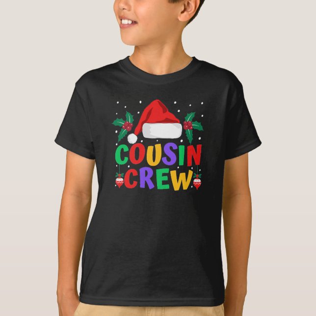 Cousin Crew Weihnachten T - Shirt (Vorderseite)