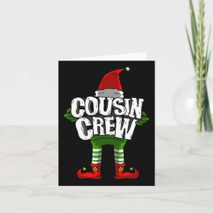 Cousin Crew Weihnachts Elf Matching Family Karte