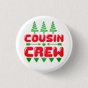 Cousin Crew Weihnachts-Familien-Matching-Design-86 Button