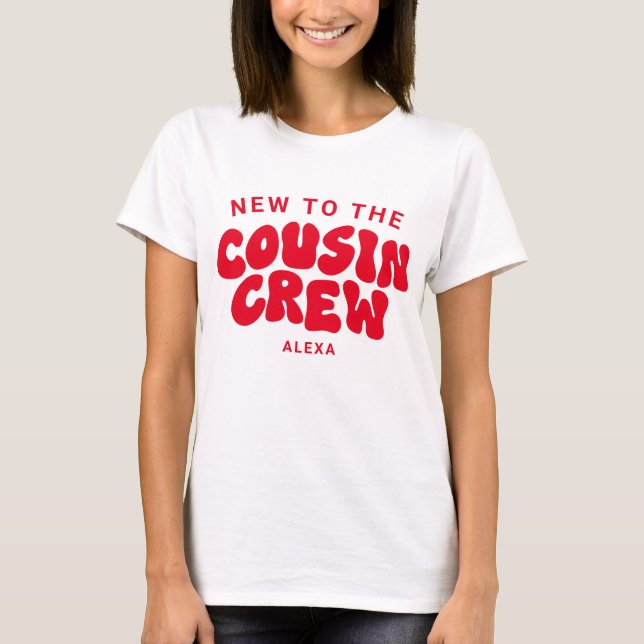Cousin Crew Weihnachts Matching Family Wiedersehen T-Shirt (Vorderseite)