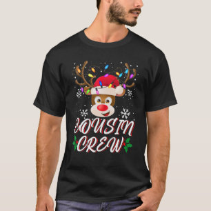 Cousin Crew Weihnachts-Rentier Weihnachtsmannmütze T-Shirt