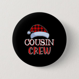 Cousin Crew Weihnachtsfamilie Matching Weihnachten Button
