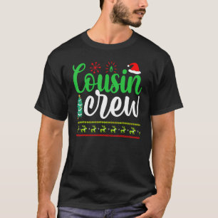 Cousin Crew Weihnachtsmann Hut Schlafanzug passend T-Shirt