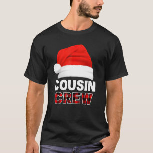 Cousin Crew Weihnachtsmannmütze Butiflo Kariertes T-Shirt