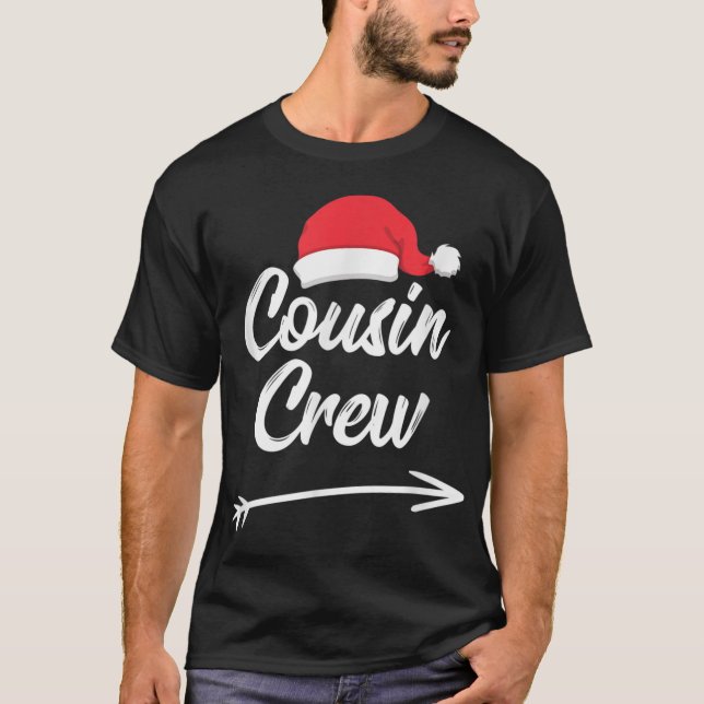 Cousin Crew Xmas Family Wiedersehen Weihnachts-Rel T-Shirt (Vorderseite)