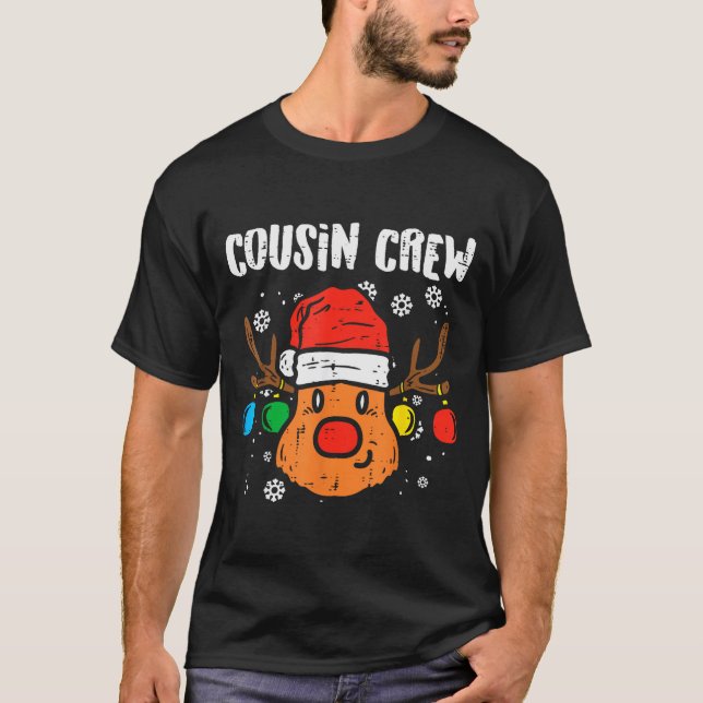 Cousin Crew Xmas Pjs Matching Christmas Pajamas Fo T-Shirt (Vorderseite)