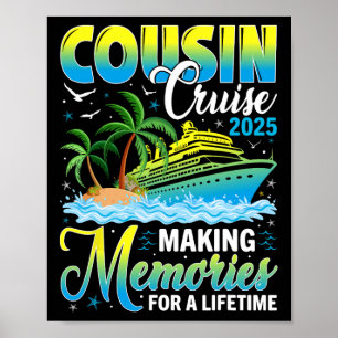 Cousin Cruise 2025 Erinnerungen für ein Leben Poster