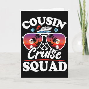 Cousin Cruise Squad 2025 Kreuzfahrtschiff-Party-Gr Karte