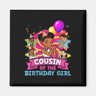 Cousin Das Geburtstagsmädchen Party Rosa Puppe Fam Magnet