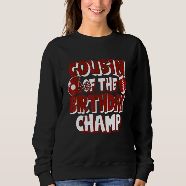 Cousin der American Football Par Sweatshirt (Vorderseite)