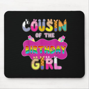 Cousin der Party-Dekoration der Geburtstagskinder Mousepad