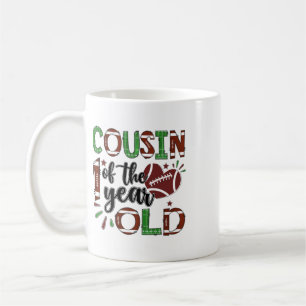 Cousin des 1-jährigen Footll 1. Jahr Down Birt Kaffeetasse