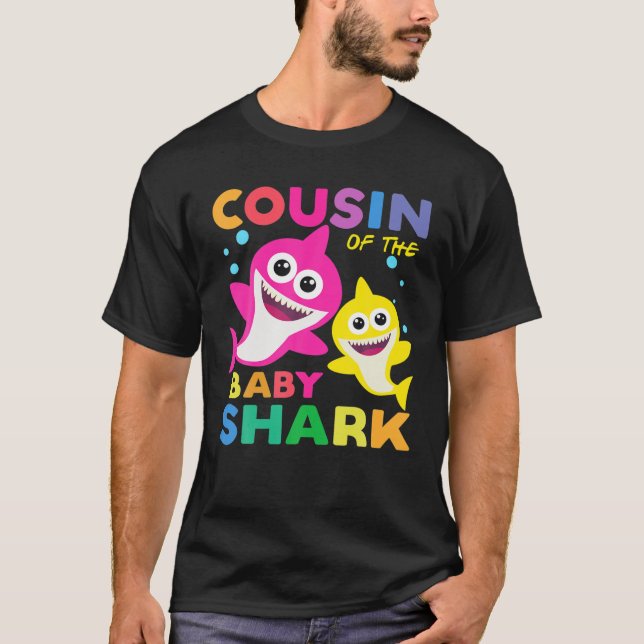 Cousin des Baby Shark Birthday Cousin Shar T-Shirt (Vorderseite)