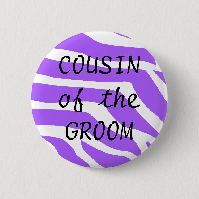Cousin des Bräutigams Button (Vorderseite)