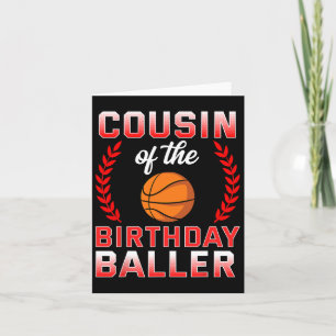 Cousin des Geburtstags Boy Bysketbyll Bday Celebra Karte