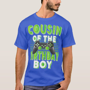 Cousin des Geburtstags-Boy-Gamer-Tag-Party T-Shirt