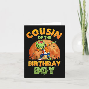 Cousin des Geburtstags Boy Zombie Mama Halloween C Karte