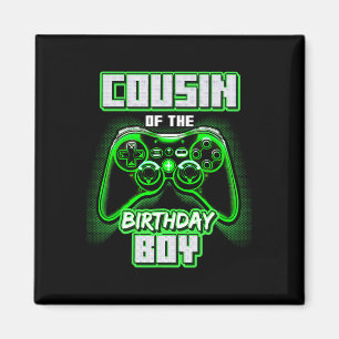 Cousin des Geburtstagsjungen Matching Family Video Magnet