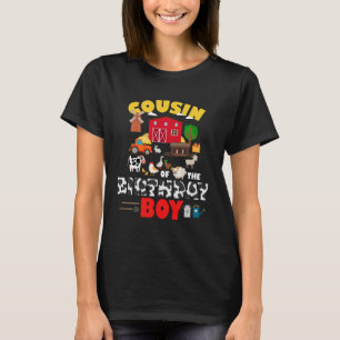 Cousin des Geburtstagsjungen Zuchttieres Barnyard T-Shirt