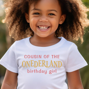 Cousin des Geburtstagsmädchens Alice im Wunderland T-Shirt