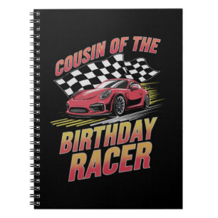 Cousin des Geburtstagsrennfahrer Rennfamilienparty Notizblock