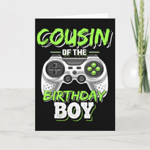 Cousin des Geburtstagsspielers Boy Matching Video Karte