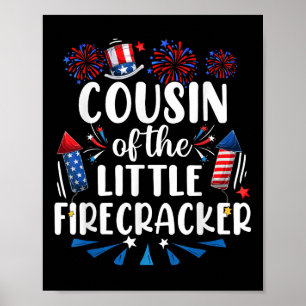 Cousin des kleinen Firecracker am 4. Juli Poster