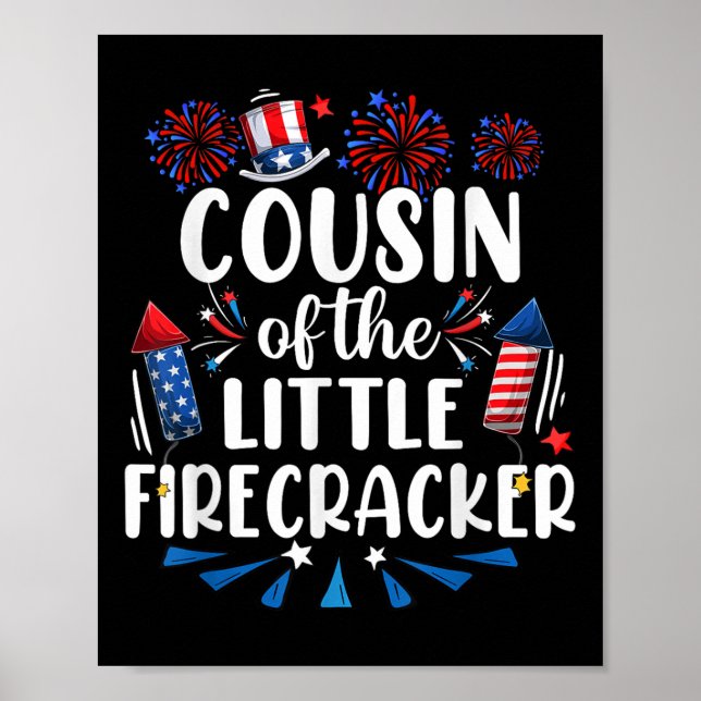 Cousin des kleinen Firecracker am 4. Juli Poster (Vorne)